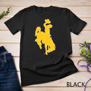 Mens Wyoming Cowboys Apparel Brown Cowboys Icon T-Shirt Unisex T-shirt - Picture 1 of 15