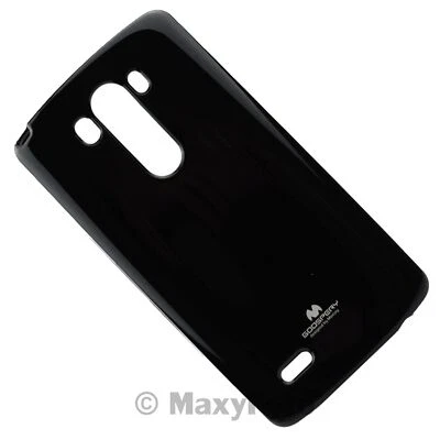 GOOSPERY NUOVA CUSTODIA SILICONE JELLY MERCURY TPU CASE COVER PER LG G3 BLACK - Immagine 1 di 4