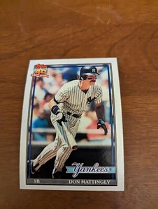 1991 Topps #100 Don Mattingly New York Yankees Baseball Card - Picture 1 of 2