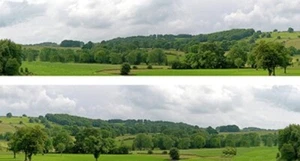 ID 203AA Backscenes 00 Gauge Village 2 x 15" High x 60" Long Rolls in Tube T48Po - Picture 1 of 19