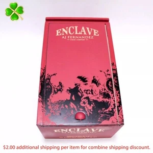 Enclave Churchill Broadleaf Empty Wood Cigar Box 8" x 4.75" x 3.5" - Picture 1 of 9