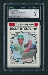 1970 Topps Reggie Jackson All Star #459 CGC 2 OAKLAND ATHLETICS A's Mr. October - Picture 1 of 2