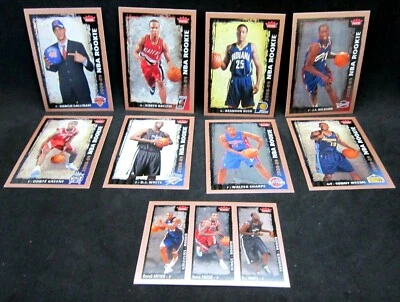 2008-09 Fleer 9Rookie Card Lot-Galllinari,Bayless,Rush,Hickson,Green,White,Weems - Image 1 of 4