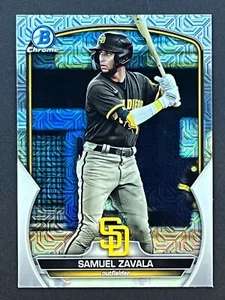 SAMUEL ZAVALA 2023 Bowman Chrome Mojo Refractor #BCP-241 San Diego Padres - Picture 1 of 2