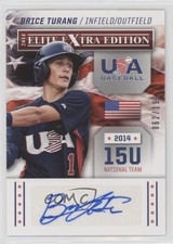 2014 Elite Extra Edition USA Baseball 15U Signatures /199 Brice Turang #20 Auto