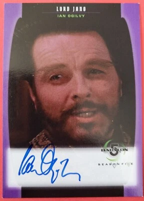 Babylon 5 - Season Five A08   Ian Ogilvy autograph card 1998 - Image 1 of 2