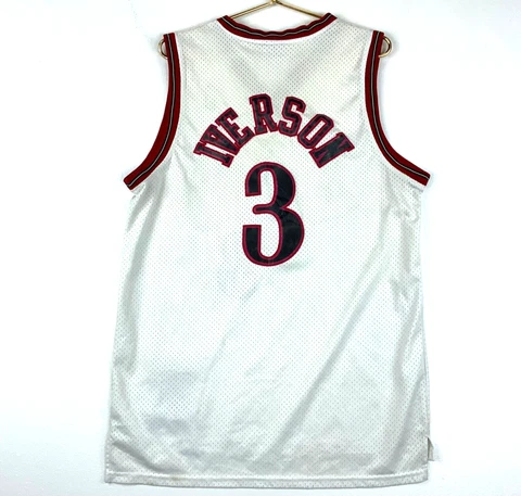 Allen Iverson Philadelphia 76ers Mitchell And Ness Hwc Jersey Size 44 White Nba Cover