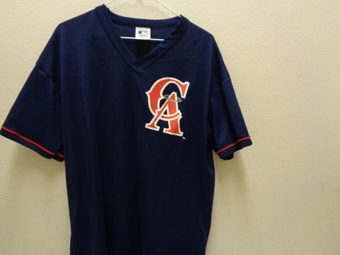 Vintage MLB California Angels Jersey  Navy XL Tee USA Cover