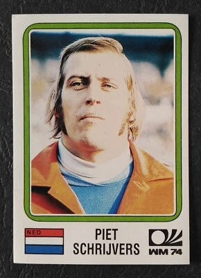 Panini Sticker 77 Piet Schrijvers Netherlands WM 1974 World Cup Story Sonric's - Bild 1 von 2