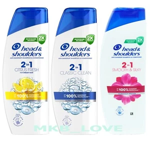 3 X Head & Shoulders 2 IN 1 Anti Dandruff Shampoo & Conditioner 330ml chose pac - Picture 1 of 5