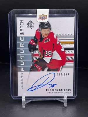 2019-20 SP Authentic - Rudolfs Balcers #186 - Future Watch Rookie Auto /999 - Image 1 of 2