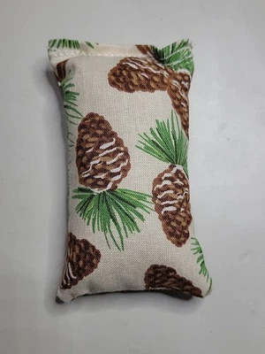 MINI Maine Balsam Fir Pillow Snow pine cone sachet scented Off White  - Image 1 of 4