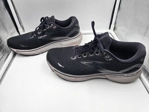Brooks Ghost 15 Mujer Zapatos para Correr Negros Acolchados Tenis Talla 9.5 Medianos B - Imagen 1 de 12
