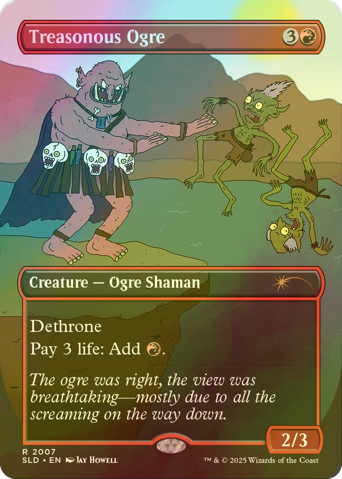 MTG FOIL Treasonous Ogre English SLD - Image 1 of 1