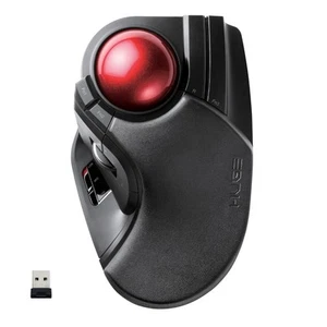Wireless ELECOM Trackball Mouse with 8 Buttons and Adjustable DPI 500 to 1500 - Picture 1 of 10