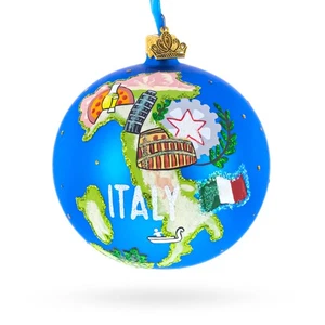 Italien Wahrzeichen und Symbole Glaskugel Ornament 4 cm - Bild 1 von 5