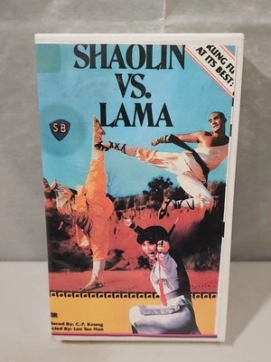 Shaolin VS Lama VHS Clamshell Rare Western World Video Kung Fu Cult 80s Wu Tang - Image 1 of 4