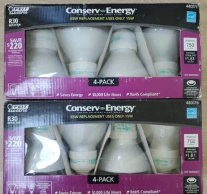 2 X Feit R30 Reflector Conserv Energy 65W Replacement Light Bulbs 4-Pack  New - Picture 1 of 1