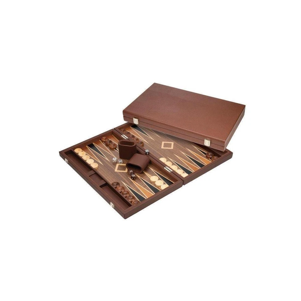 1736 - Backgammon Polyegos, groß, Kunstleder - Bild 1 von 1