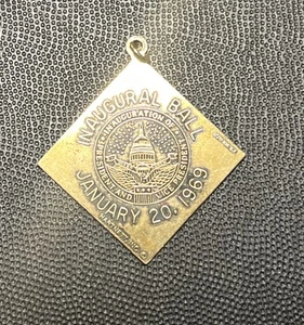 Vintage Inaugural Ball President Forward Together 1969 1/20 10k Gold Pendant - Picture 1 of 3