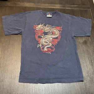 Jnco Jeans 90s T-Shirt Kurzarm Black Dragon Y2K HIPHOP USA Youth Gr. XL - Bild 1 von 5