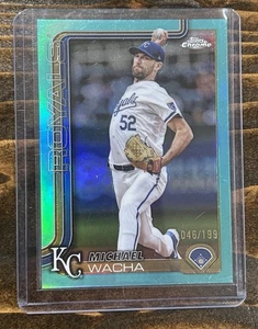 2025 Topps Chrome Michael Wacha /199 Aqua Refractor - Picture 1 of 2