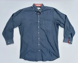 Paul Fredrick Plaid W/Contrasting Trim Men's Dress Shirt  17 - 33 Long Sleeve L - Picture 1 of 18