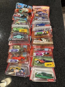Disney Pixar cars Fillmore, Vern, Greta, Chief No Stall Lot of 14 - Picture 1 of 11
