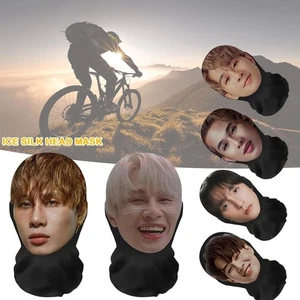 Seamless 3D Mask Sunscreen Halloween Mask Practical Face Mask Outside - Picture 1 of 12