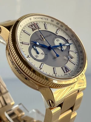 Ulysse Nardin Marine Chronograph Maxi Marine 356 66 Rose Gold 41mm - Full Set - Image 1 of 4