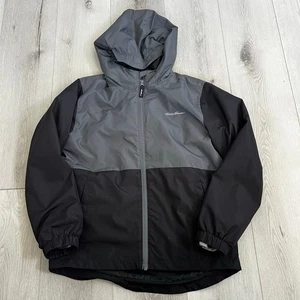 Eddie Bauer Boys Youth Jacket Black w/Black Camo Size Medium (10-12) - Picture 1 of 8