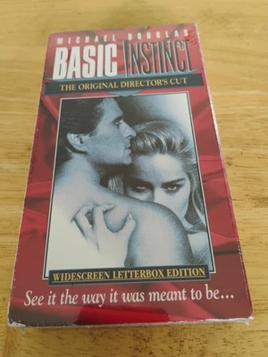 Basic Instinct (VHS, 1994, Widescreen Original Directors Cut) New In Wrapper T2 - Image 1 of 4