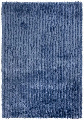7x10 Rizzy Rugs Blue Solid Deep Pile Plush Area Rug DRA104 - Aprx 7' 6" x 9' 6" - Image 1 of 2
