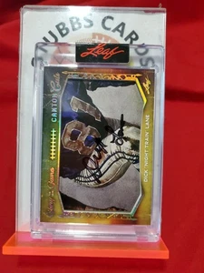 2025 LEAF DICK 'NIGHT TRAIN' LANE GLORY OF THE GAME CANTON CUTS 1/1 AUTO C-14 - Foto 1 di 3