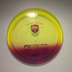 RARE Dip Dyed Red Yellow Simon Dye Gannon Dye Discmania C-Line PD 170g - Picture 1 of 5