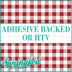 BUFFALO PLAID Pattern in Maroon & White Adhesive Vinyl or HTV Heat Transfer - Picture 1 of 2