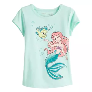 Disney's The Little Mermaid Ariel Toddler Girl Size 2T Shirttail-Hem Top - Picture 1 of 9