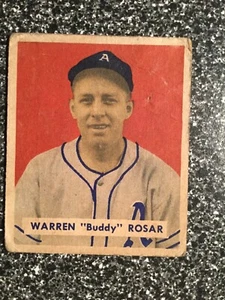 1949 Bowman #138 Warren “Buddy” Rosar | Fair | ARN112138DTBX - Picture 1 of 2