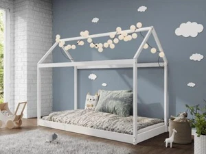 Treehouse Single House Bed Frame Kids Sleeper Wooden Canopy Pine Low Childs UK - Picture 1 of 6