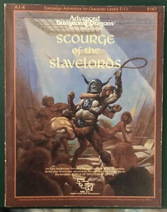 AD&D Advanced Dungeons & Dragons A1-4 Scourge Of The Slavelords 9167 - Imagen 1 de 6
