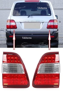 PAIR / SET REAR TAIL INNER LAMPS for Toyota Land Cruiser FJ HDJ 100 2005-2007 - Picture 1 of 10