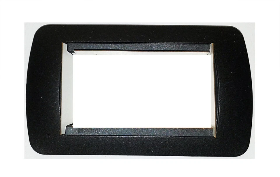 BTICINO LIVINGLIGHT L4804GFN PLACCA 4 MODULI GRAFITE NERO