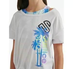 Justice Sport Girls Size XL Plus 2fer TEE T Shirt Tank Top Sport - Picture 1 of 4