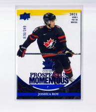 JOSHUA ROY '23 Upper Deck TEAM CANADA ELECTRIC BLUE card #'d /349