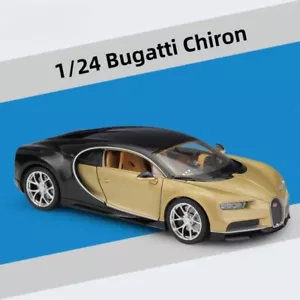 Modellino auto in metallo Bugatti Chiron scala 1:24 giocattolo ornamento IDEA REGALO - Foto 1 di 4