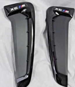BMW Brand OEM F86 X6 M 2015-2019 m Performance Black Air Duct/Side Vent Pair New - Picture 1 of 7