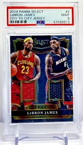 2014 Panini Select City To City Jersey Relics #'d /199 Lebron James No.2 PSA 9 - Picture 1 of 2