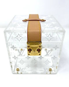 BNIB LOUIS VUITTON Transparent Plexiglass Cube Scott Box - Picture 1 of 4