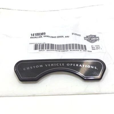 NUEVO Original Harley 2008up Road King CVO Manillar Medallion Inserto 14100389 Foto 1 de 4