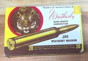 Weatherby Cartridge Box, Tiger, .300 Magnum (empty of course) Nice condition - Picture 1 of 8
